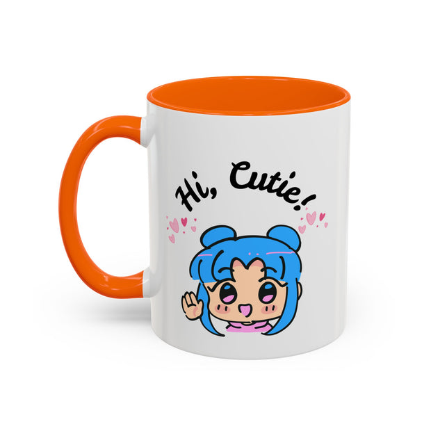 'Hi Cutie' Accent Coffee Mug