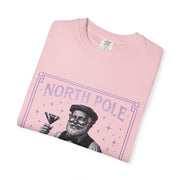 North Pole Speakeasy T-Shirt, Holiday T-Shirt, Unisex Christmas Tee, Vintage Style Tee, Fun Santa Shirt, Festive Gift Idea