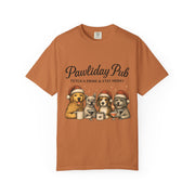 Pawdility Pub Holiday T-Shirt, Dog Lover Gift, Festive Pet Apparel, Cute Animal Tee, Merry Christmas Shirt, Pet-Themed Tee