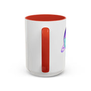 Purple Saturn Wrapped In A Bow Accent Coffee Mug