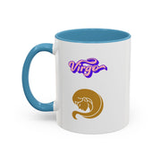 'Virgo' Zodiac Accent Coffee Mug