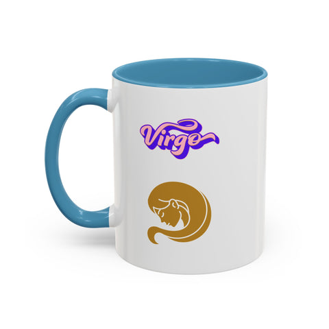 'Virgo' Zodiac Accent Coffee Mug