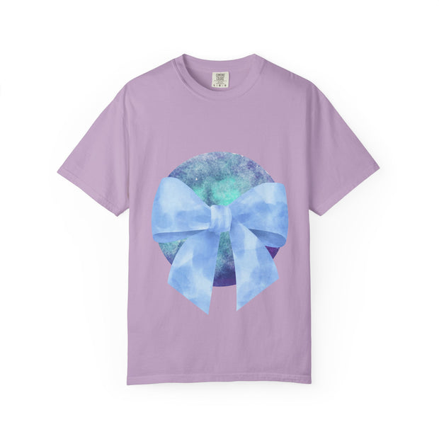Blue/Green Planet Wrapped In A Bow Unisex T-Shirt
