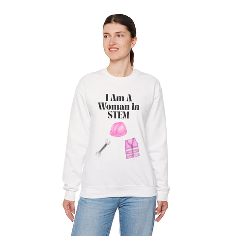 'I Am A Woman In STEM' Engineer Unisex Crewneck Sweatshirt