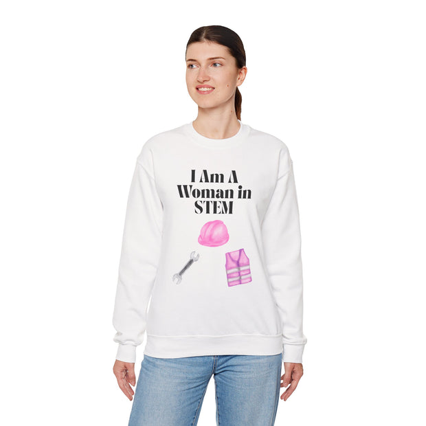 'I Am A Woman In STEM' Engineer Unisex Crewneck Sweatshirt
