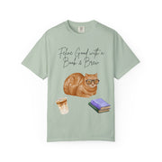 'Feline Good with a Book & Brew' Unisex T-Shirt