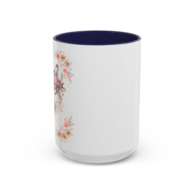 Geeky Goddess Wolf Accent Coffee Mug
