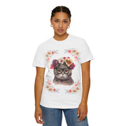 Geeky Goddess Dark Gray Cat Unisex T-Shirt