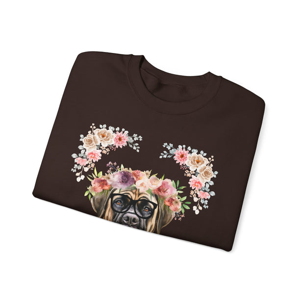 Geeky Goddess English Mastiff Unisex Crewneck Sweatshirt