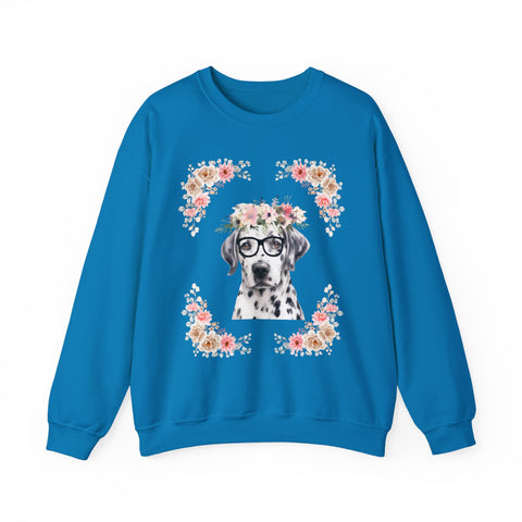 Geeky Goddess Dalmatian Unisex Crewneck Sweatshirt