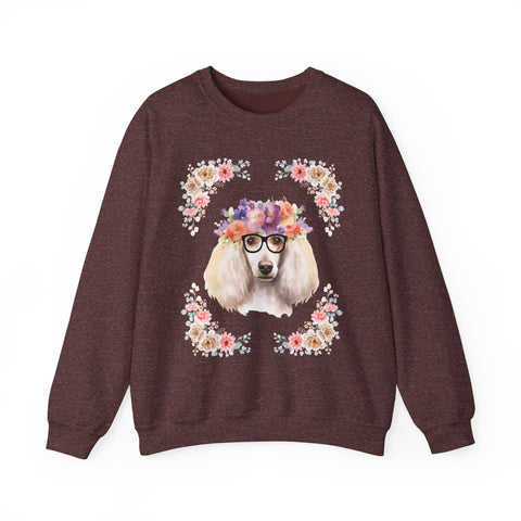 Geeky Goddess French Poodle Unisex Crewneck Sweatshirt