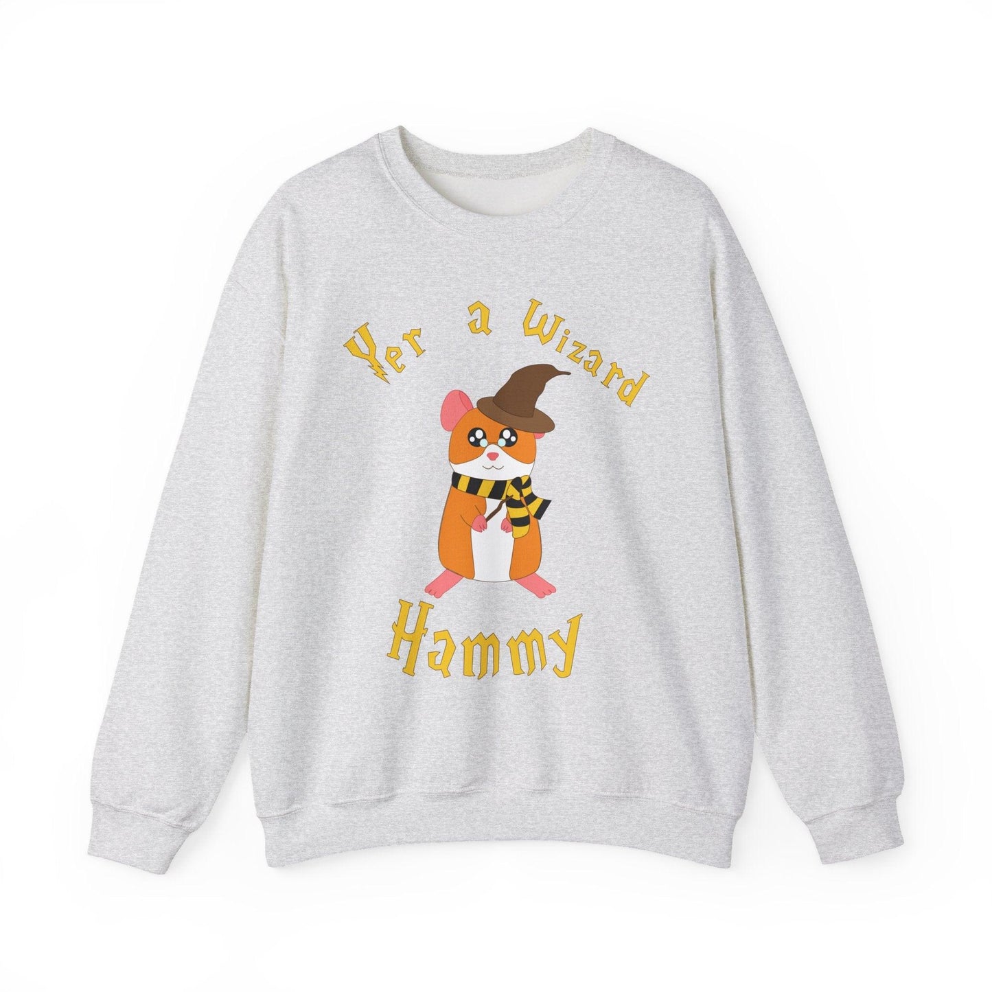 Hammy the Wizard Hamster Sweatshirt | Cute Wizard Hamster Illustration