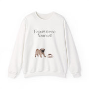 'Espawresso Yourself' Pug Crewneck Sweatshirt