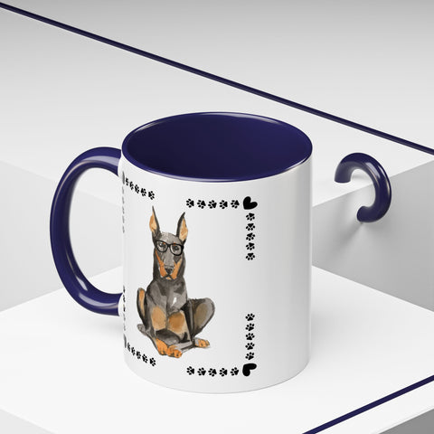Geeky Good Doberman Accent Coffee Mug