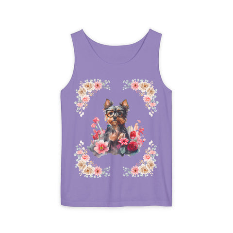 Geeky Goddess Yorkie Unisex Tank Top
