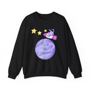 Astronaut Taking Off In Space Unisex Crewneck Sweatshirt
