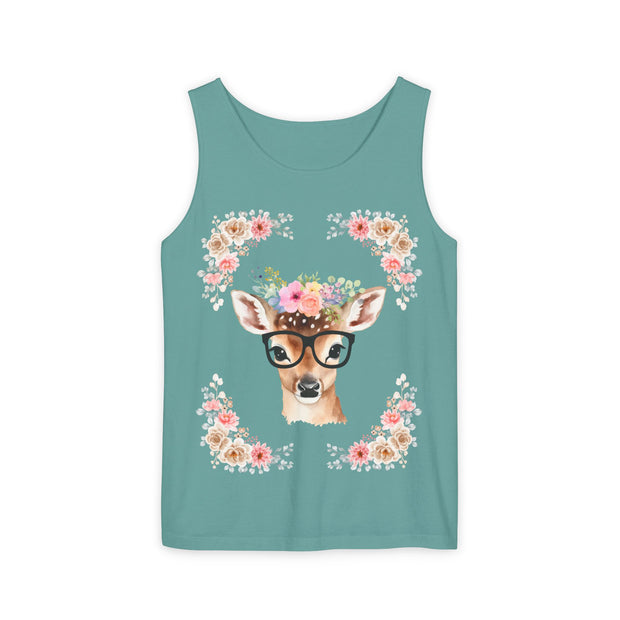 Geeky Goddess Deer Unisex Tank Top
