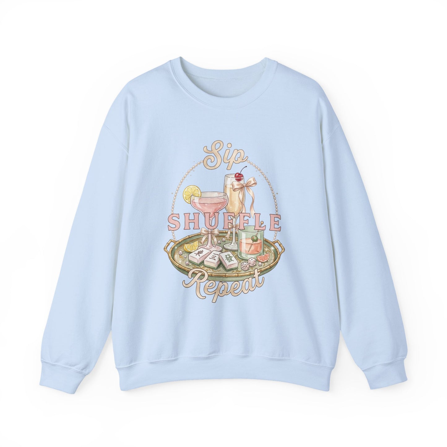 Mahjong Girls Night Crewneck Sweatshirt | Mahjong Tiles, Pastel Cozy Club