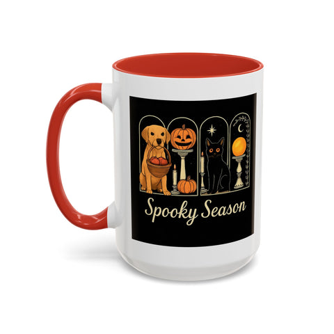Spooky Season Golden Retriever Accent Coffee Mug