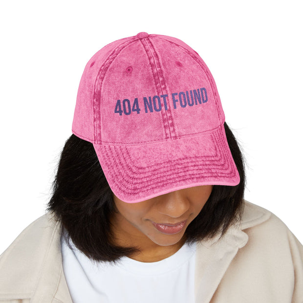 '404 NOT FOUND' Vintage Embroidered Cap