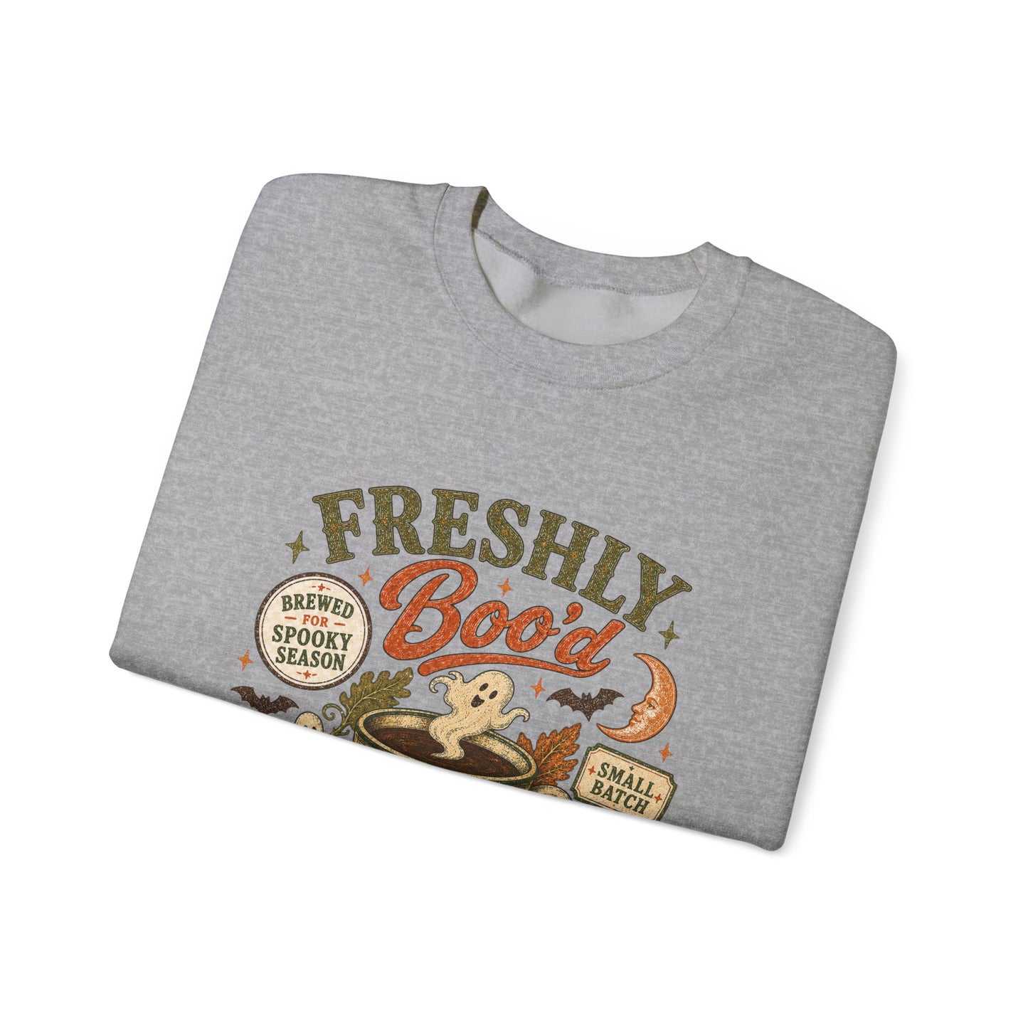 Freshly Boo'd Coffee Crewneck Sweatshirt | Pumpkin Spice Autumn