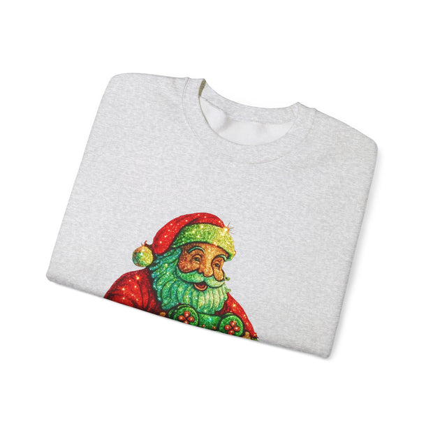 Santa with Game Controller Sweatshirt | Stay Merry Game On Christmas
