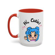 'Hi Cutie' Accent Coffee Mug