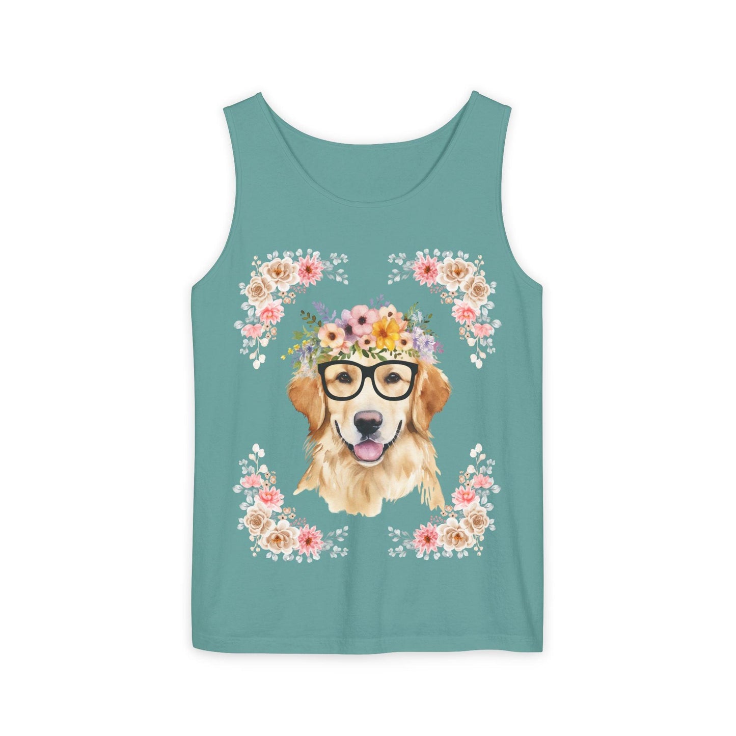 Geeky Goddess Golden Retriever Unisex Tank Top
