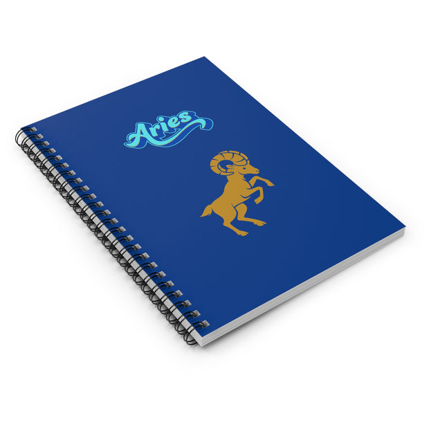 'Aries' Zodiac Spiral Notebook