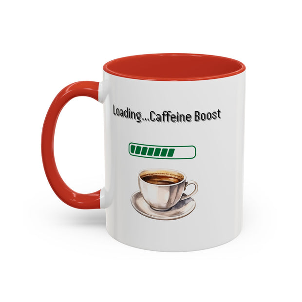 'Loading...Caffeine Boost' Accent Coffee Mug