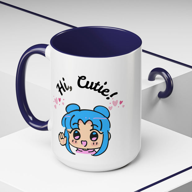 'Hi Cutie' Accent Coffee Mug
