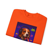 Game On Beagle Sweatshirt, Gamer Gift, Cute Pet Sweatshirt, Video Game Crewneck, Unique Dog Lover Apparel