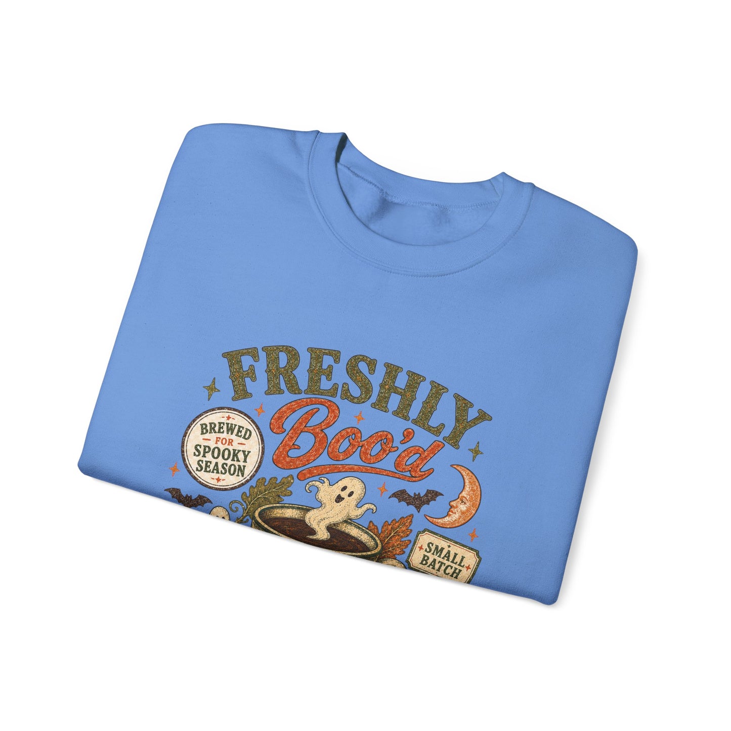 Freshly Boo'd Coffee Crewneck Sweatshirt | Pumpkin Spice Autumn