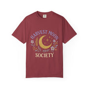 Harvest Moon Society Unisex T-Shirt, Cozy Graphic Tee, Astrology Apparel, Gift for Moon Lovers, Autumn Style, Casual Wear