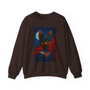 Superhero Yorkie Dog Sweatshirt, Cozy Animal Lover Crewneck, Pet Tribute Apparel, Unique Gift for Dog Lovers, Perfect for Casual Outings