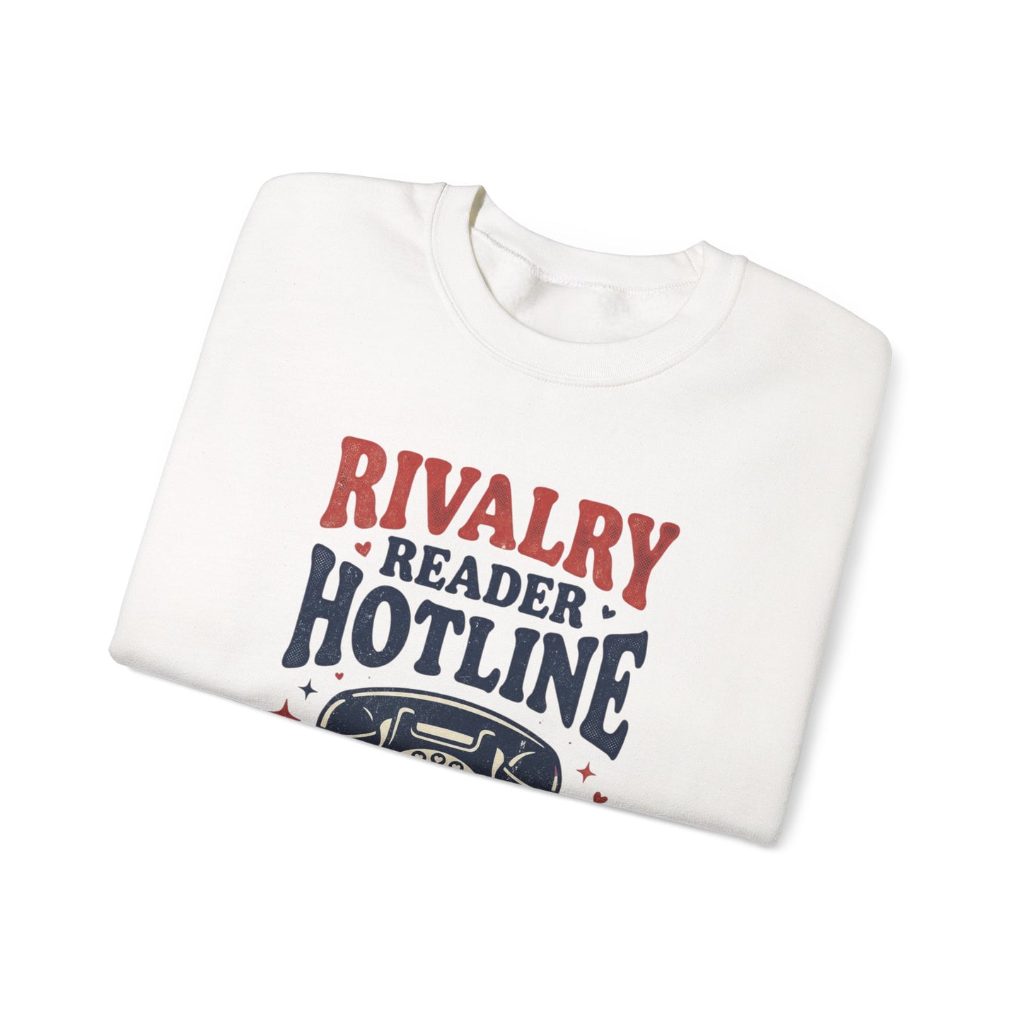 Rivalry Reader Hotline Sweatshirt, Hockey Romance Booktok Crewneck, Sports Romance Reader Pullover