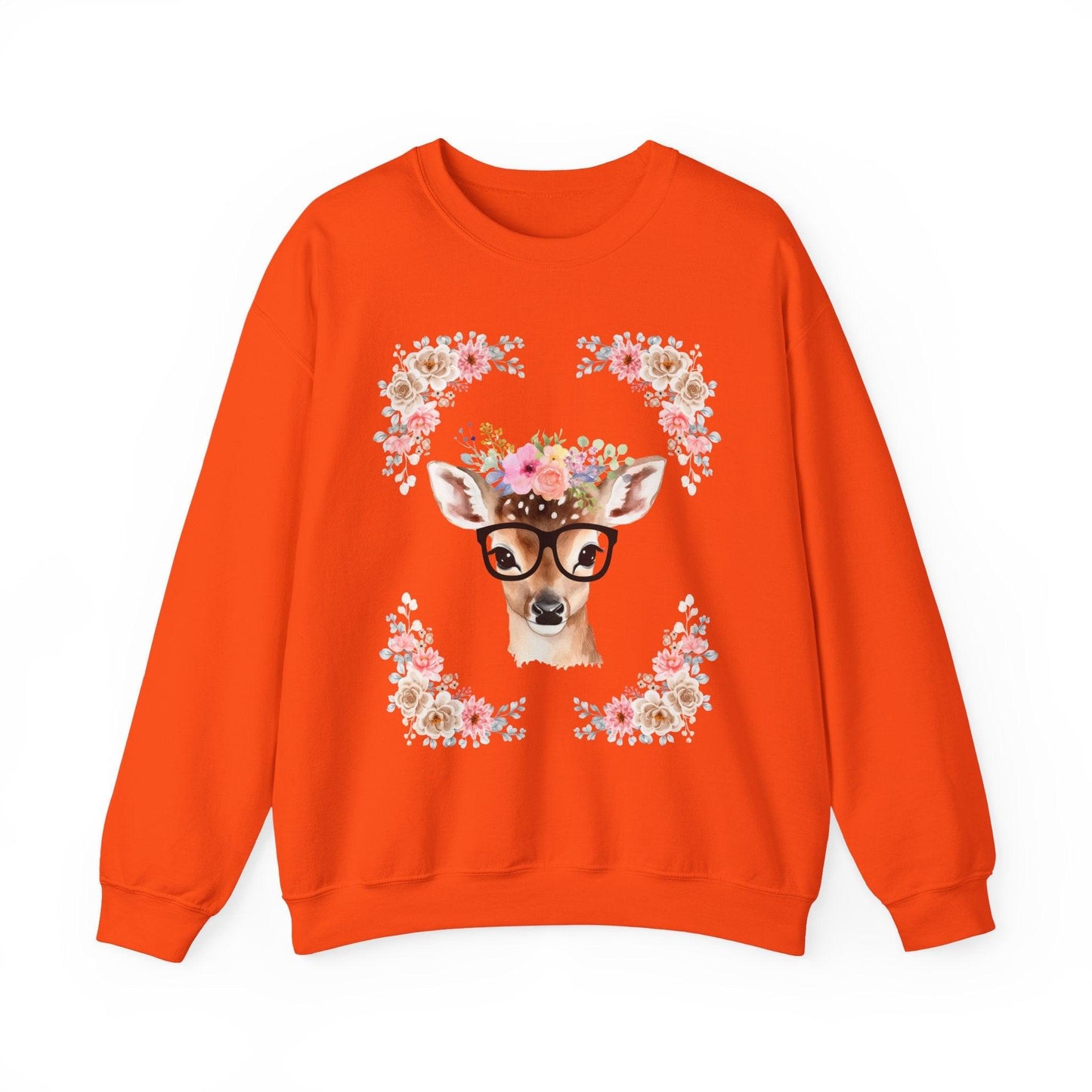 Geeky Goddess Deer Unisex Crewneck Sweatshirt