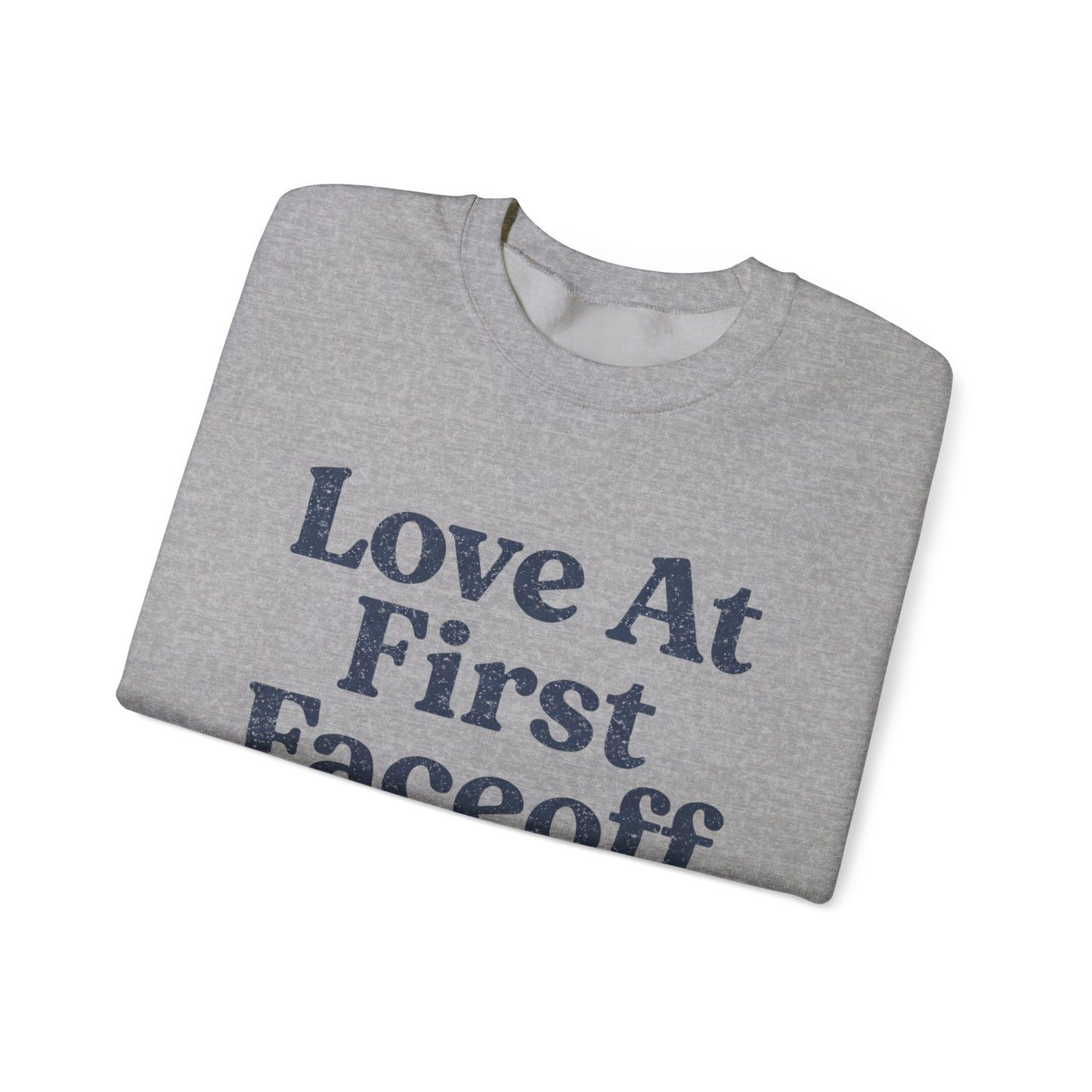 Love At First Faceoff Sweatshirt, Hockey Romance Booktok Crewneck, Sports Romance Reader Pullover