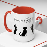 'Paws and Reflect' Dogs Accent Coffee Mug