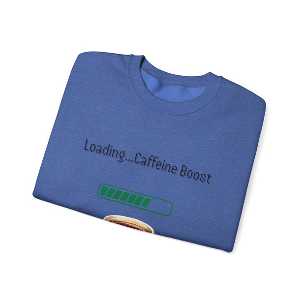 'Loading...Caffeine Boost' Unisex Crewneck Sweatshirt