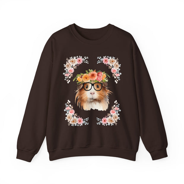 Geeky Goddess Guinea Pig Unisex Crewneck Sweatshirt