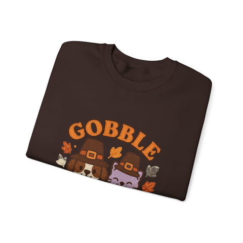 Gobble Squad Sweatshirt | Cozy Fall Apparel, Thanksgiving Gift, Unisex Crewneck, Cute Animal Design, Holiday Fashion
