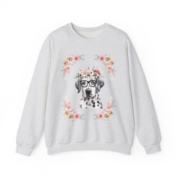 Geeky Goddess Dalmatian Unisex Crewneck Sweatshirt