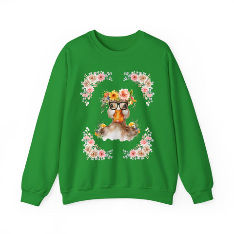 Geeky Goddess Duck Unisex Crewneck Sweatshirt