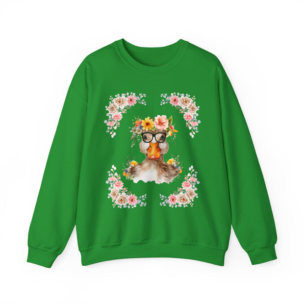 Geeky Goddess Duck Unisex Crewneck Sweatshirt