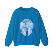 Blue/Green Planet Wrapped In A Bow Unisex Crewneck Sweatshirt