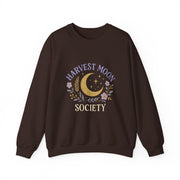 Harvest Moon Society Crewneck Sweatshirt, Cozy Autumn Sweatshirt, Unisex Fall Apparel, Moon Phase Gift, Seasonal Fashion