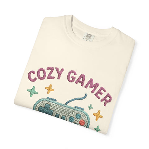 Cozy Gamer T-Shirt, Unisex Retro Gaming Tee, Video Game Lover Shirt, Perfect for Gamers, Gift for Birthdays and Holidays