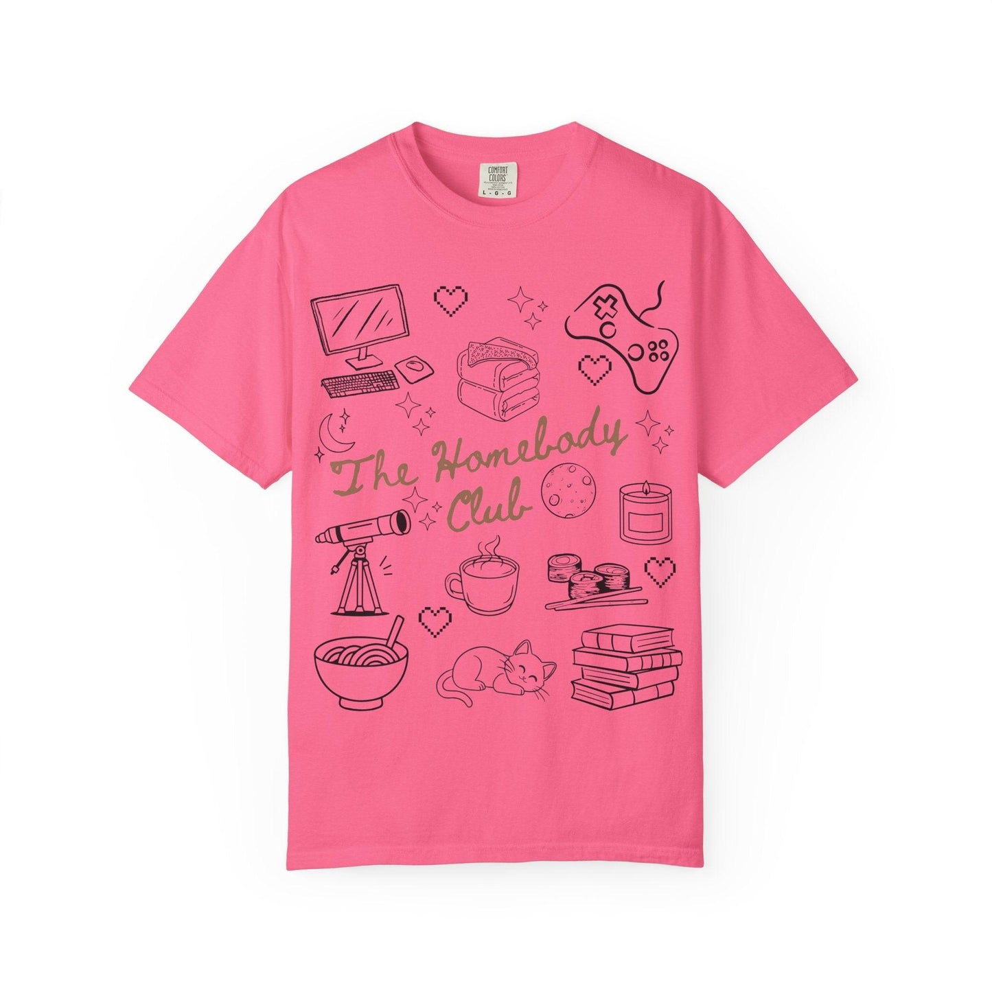 The Homebody Club T-Shirt | Cozy Vintage Style | Gift for Introverts | Home Lovers Tee | Cute Casual Wear | Relaxed Vibes Shirt