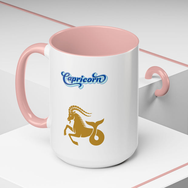 'Capricorn' Zodiac Accent Coffee Mug